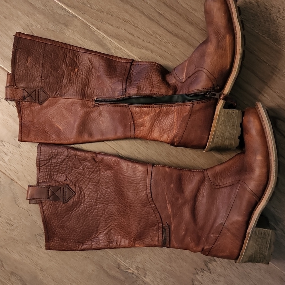CAT Brown Leather Boots